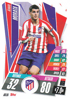 Alvaro Morata Atletico Madrid 2020/21 Topps Match Attax CL #ATL15